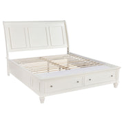 Sandy Beach  Bedroom Set Cream White