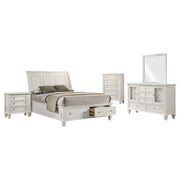 Sandy Beach  Bedroom Set Cream White