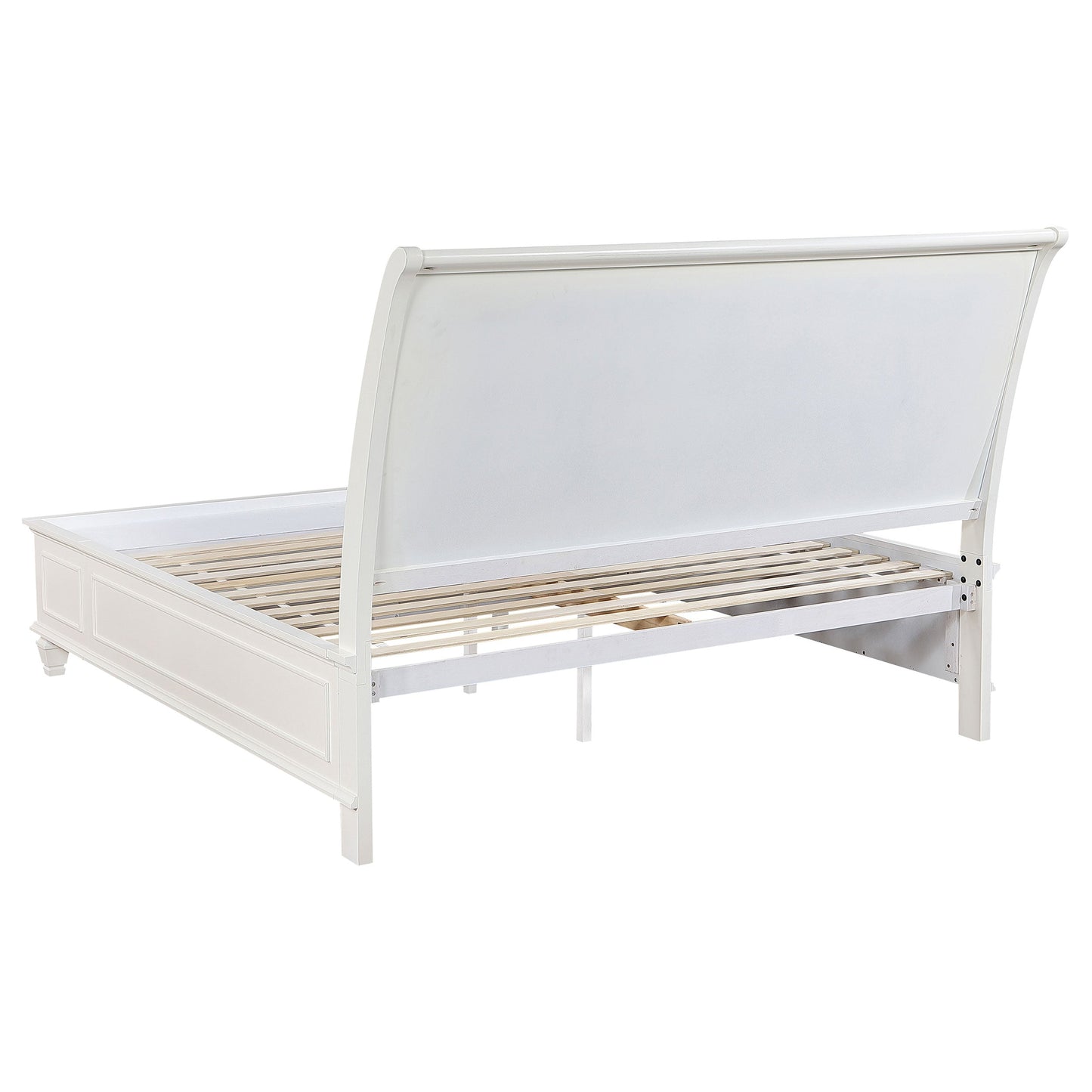 Sandy Beach 63-inch  Panel Bed Cream White