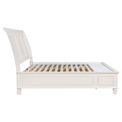 Sandy Beach 63-inch  Panel Bed Cream White