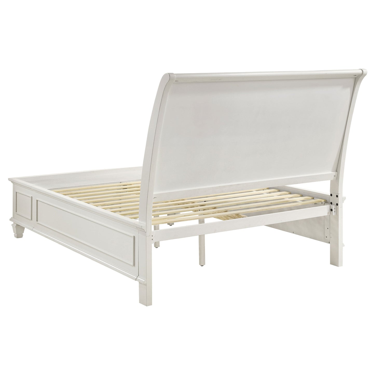Sandy Beach 63-inch  Panel Bed Cream White