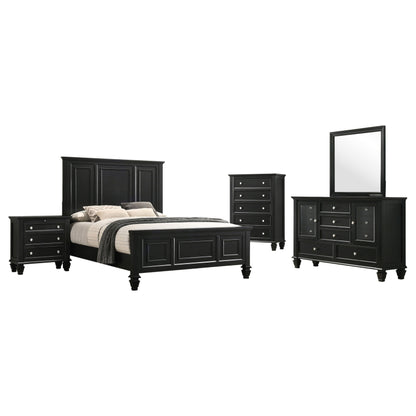 Sandy Beach  Bedroom Set Black