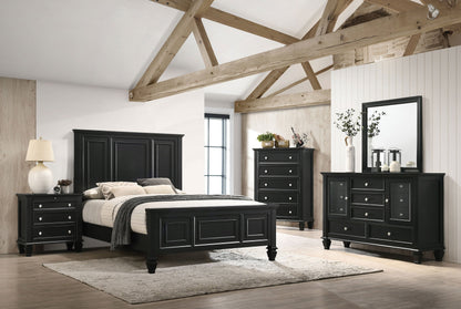 Sandy Beach  Bedroom Set Black