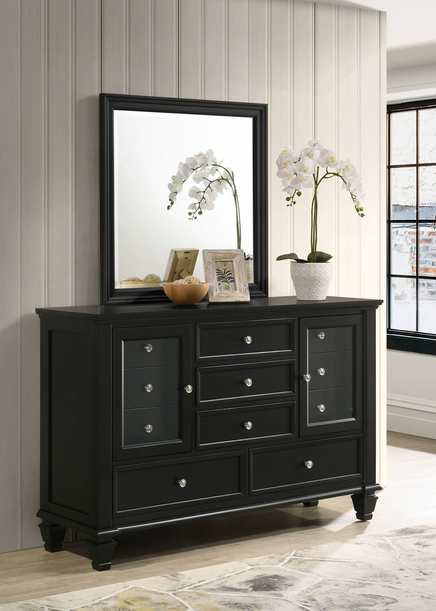 Sandy Beach 11-drawer Dresser Black