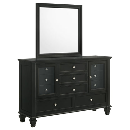 Sandy Beach 11-drawer Dresser Black