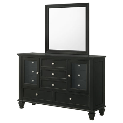 Sandy Beach 11-drawer Dresser Black