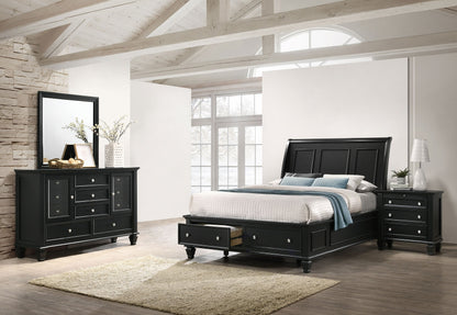 Sandy Beach  Bedroom Set Black