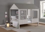 House Two Tone Rustic Grey Bed