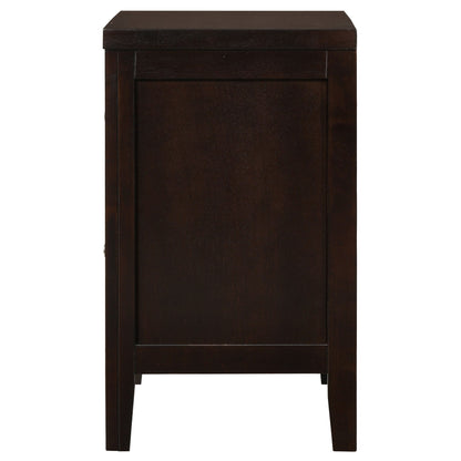 Carlton 2-drawer Nightstand Cappuccino