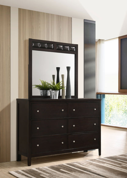 Carlton 6-Drawer Dresser Cappuccino