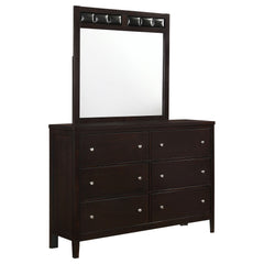 Carlton 6-Drawer Dresser Cappuccino