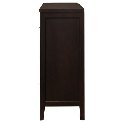 Carlton 6-Drawer Dresser Cappuccino
