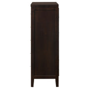 Cómoda de dormitorio Carlton de 5 cajones color capuchino