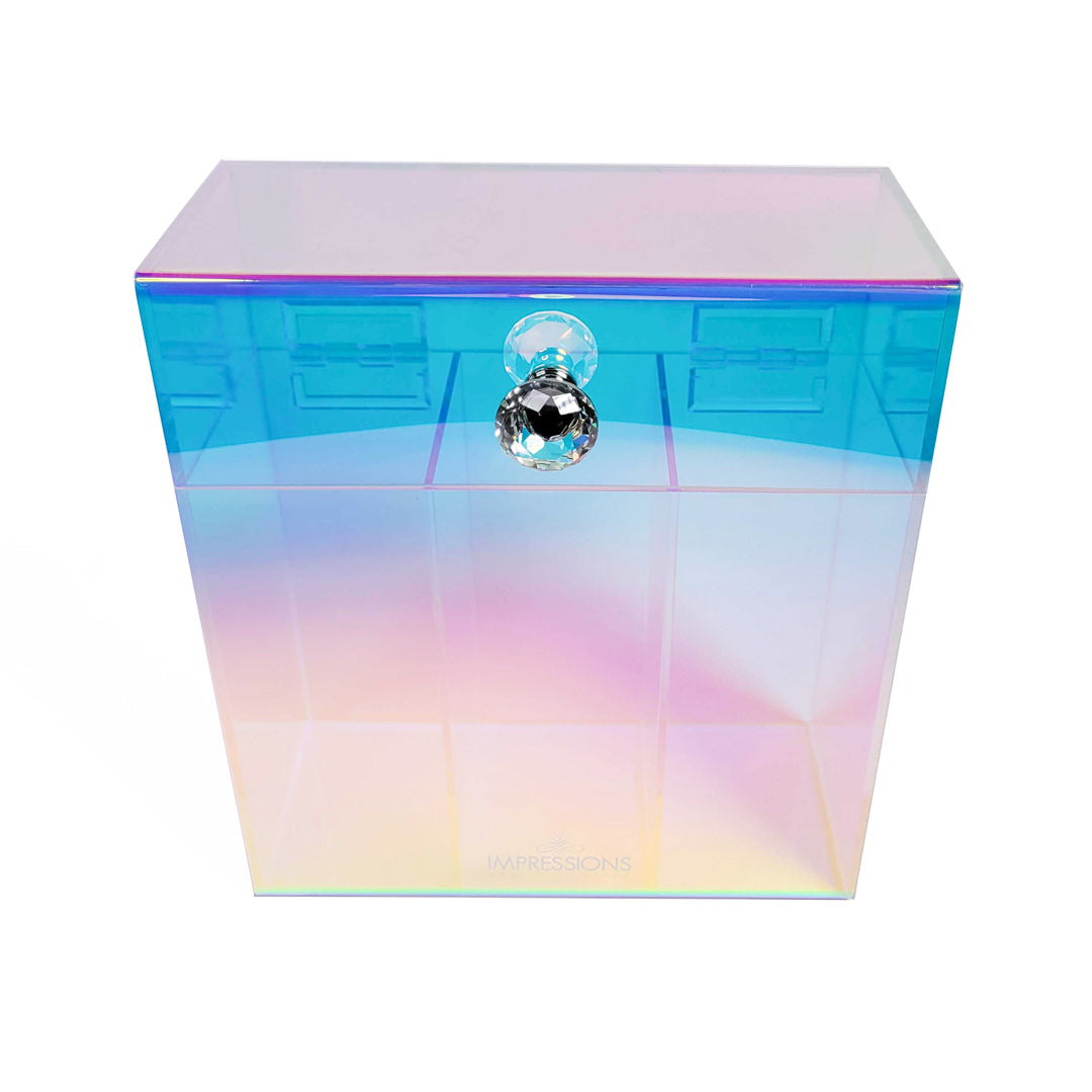 Prisma Acrylic Makeup 3-Section Brush Holder