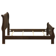 Cama Louis Philippe de 119 cm con paneles tipo trineo, color blanco