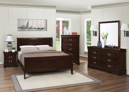 Louis Philippe  Bedroom Set Cappuccino