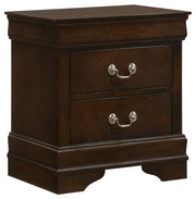 Conjunto de dormitorio Louis Philippe Cappuccino