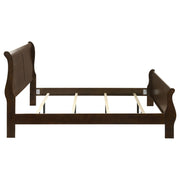 Cama Louis Philippe de 119 cm con paneles tipo trineo, color blanco