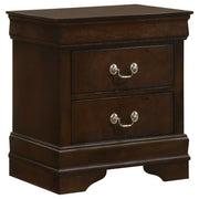 Conjunto de dormitorio Louis Philippe Cappuccino
