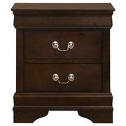 Conjunto de dormitorio Louis Philippe Cappuccino