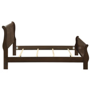 Cama Louis Philippe de 119 cm con paneles tipo trineo, color blanco