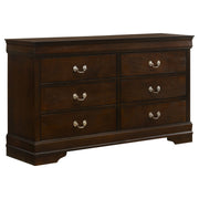 Conjunto de dormitorio Louis Philippe Cappuccino