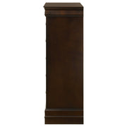 Louis Philippe 5-drawer Bedroom Chest Cappuccino