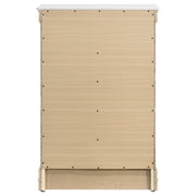 Louis Philippe 5-drawer Bedroom Chest Cappuccino