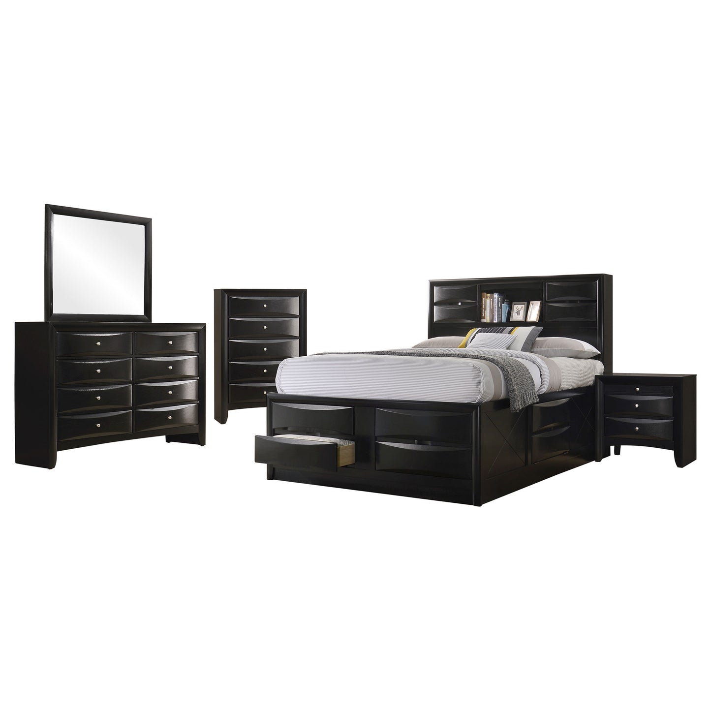 Briana 5-piece Queen Bedroom Set Black
