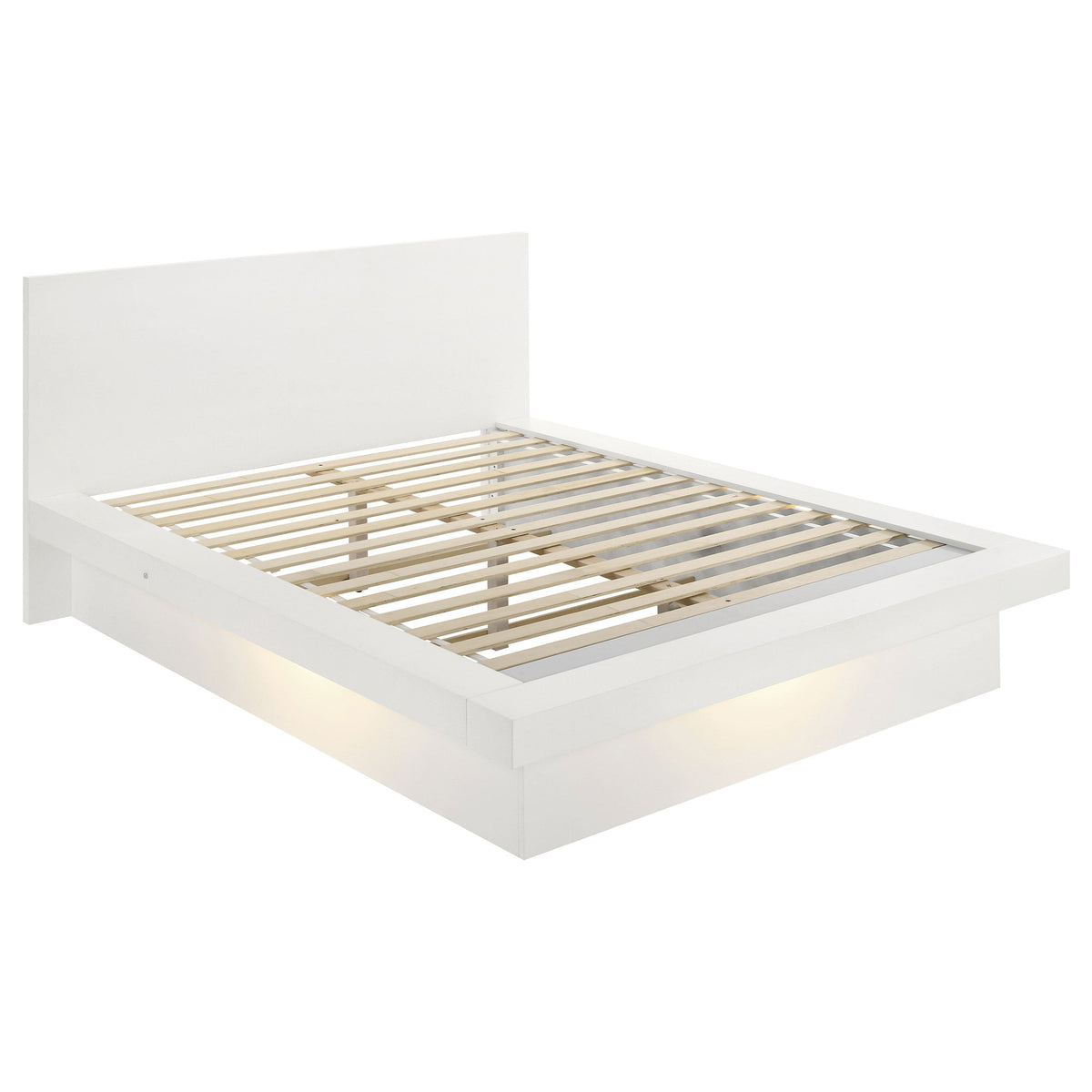 Jessica  LED Storage Bookcase Bed Cappuccino