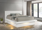 Estantería de almacenamiento con LED Jessica, color cama capuchino