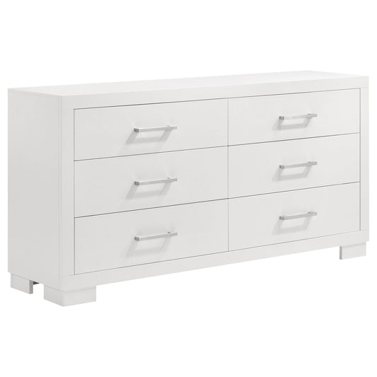 Jessica 6-drawer Dresser Cappuccino