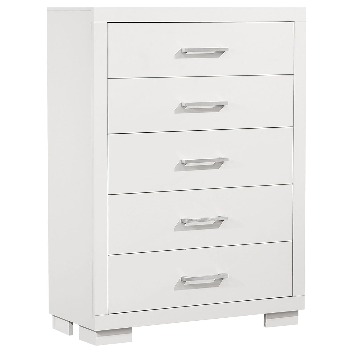Cómoda de dormitorio Jessica de 5 cajones color capuchino