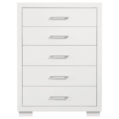 Jessica 5-drawer Bedroom Chest Cappuccino