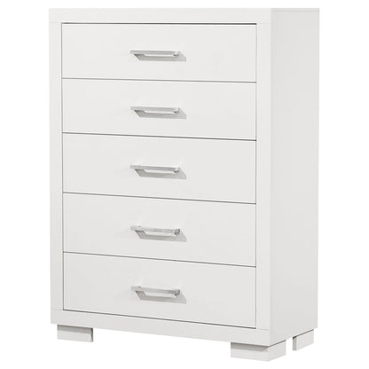 Jessica 5-drawer Bedroom Chest Cappuccino