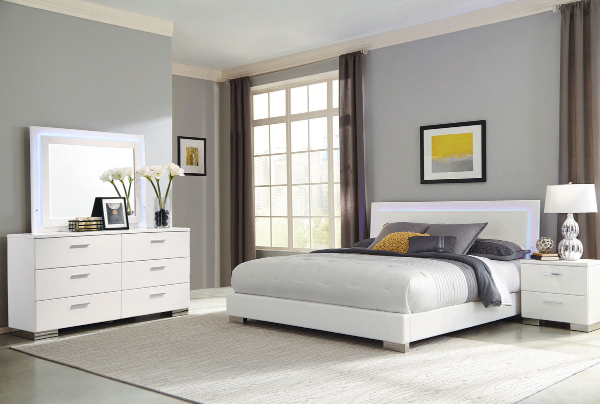 Felicity Bedroom Set White Gloss