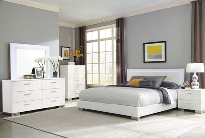 Felicity Bedroom Set White Gloss