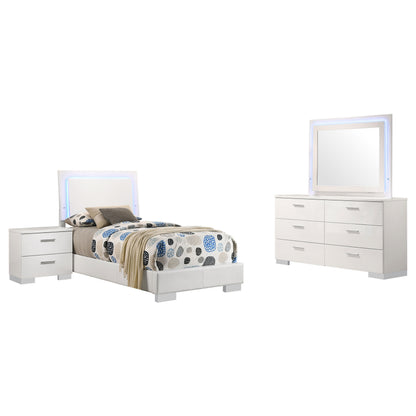 Felicity Bedroom Set White Gloss