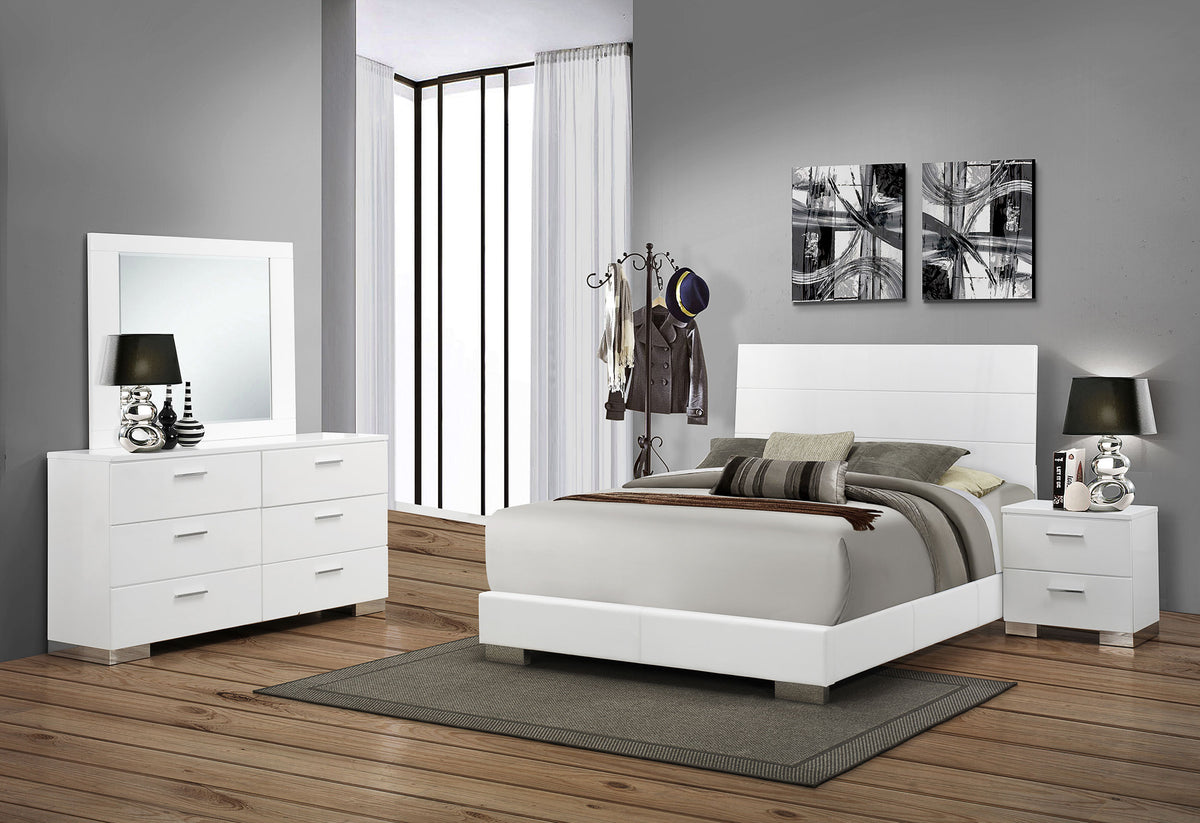 Felicity Bedroom Set White Gloss