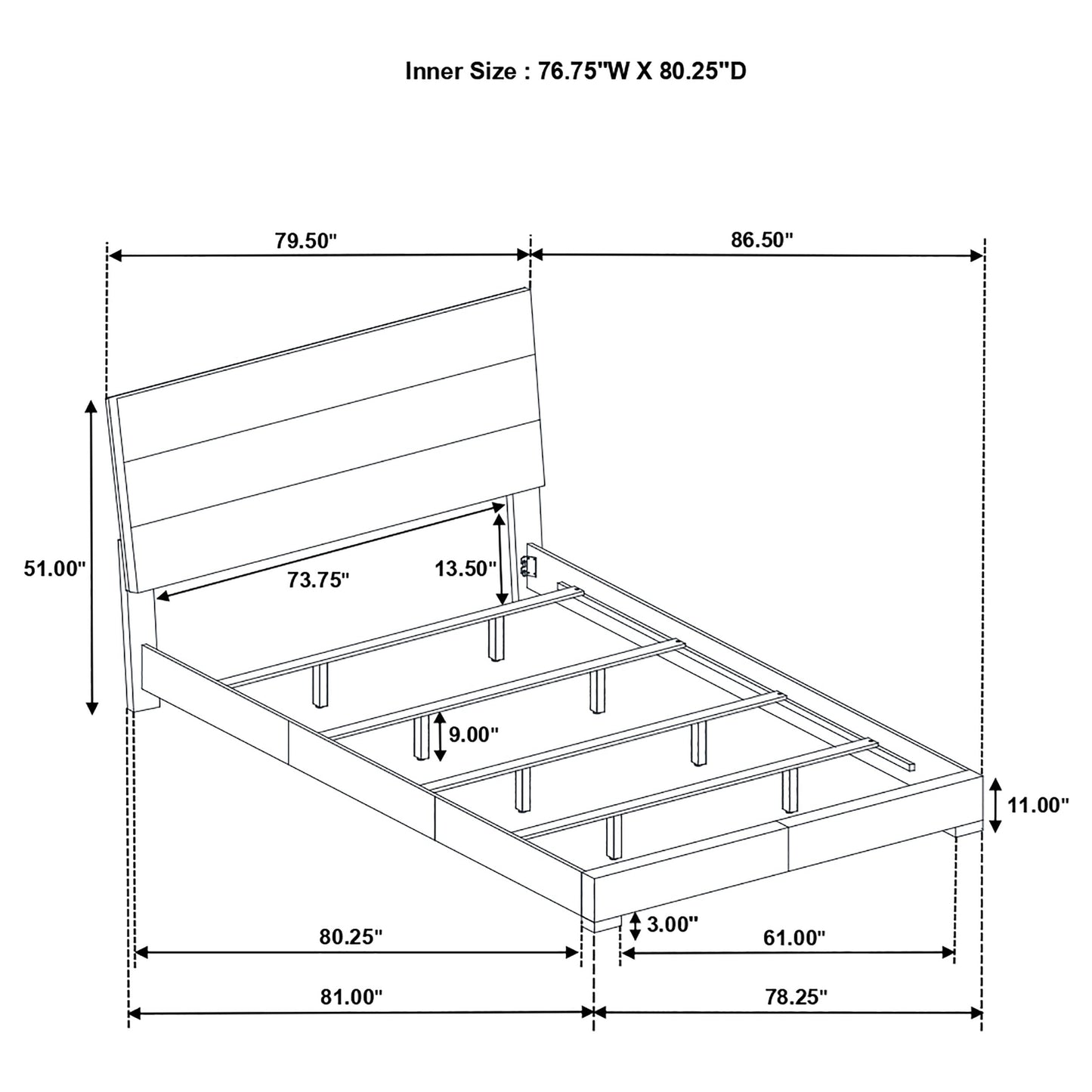 Felicity Wood Panel Bed White High Gloss
