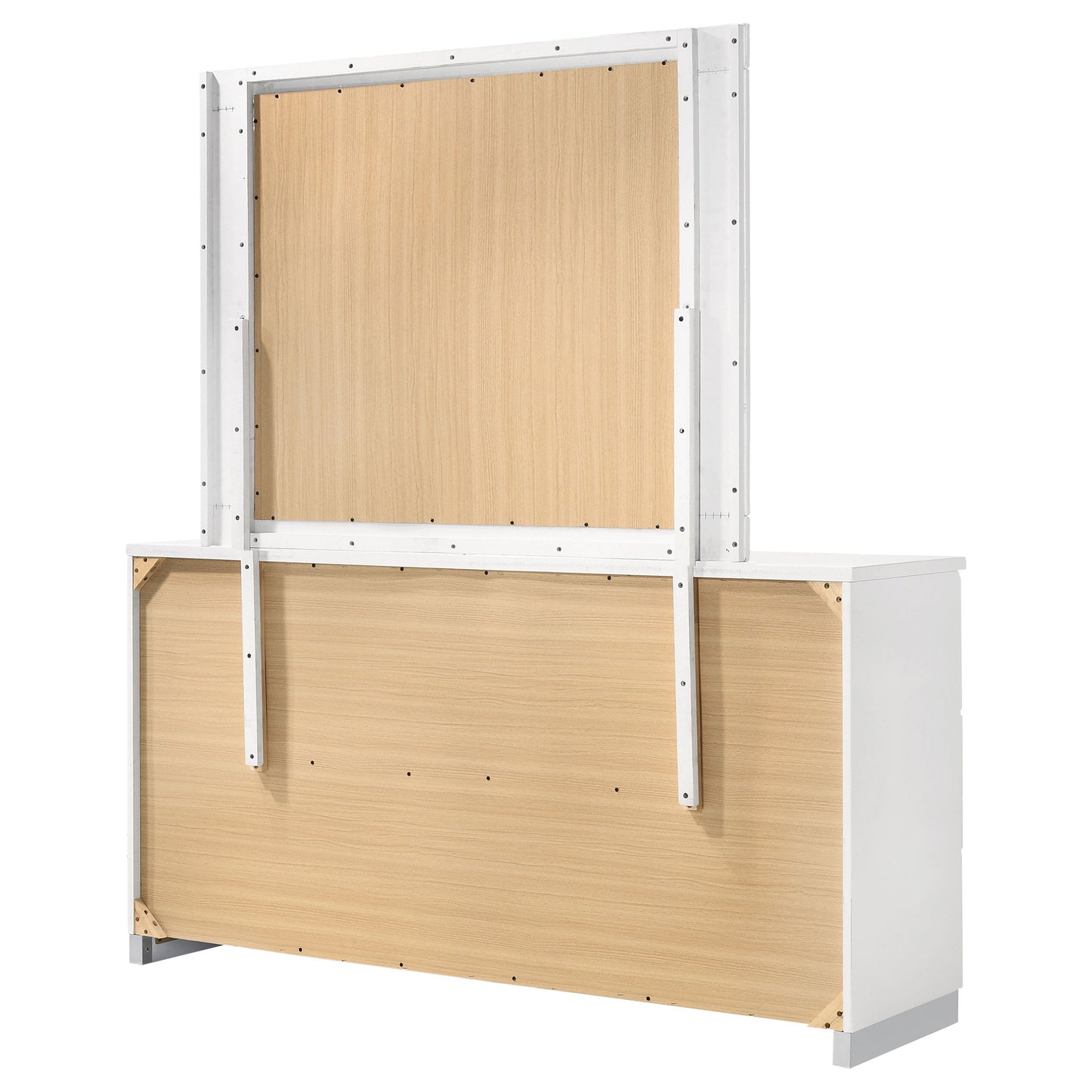 Felicity 6-drawer Dresser White High Gloss