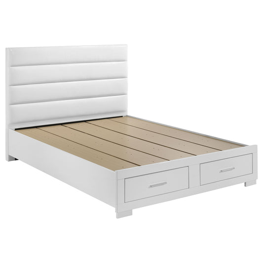 Felicity  Storage Bed White High Gloss
