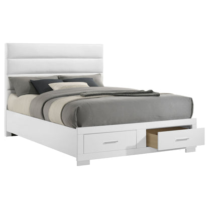 Felicity  Storage Bed White High Gloss