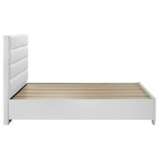Cama con almacenaje Felicity blanca de alto brillo