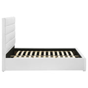 Cama de plataforma tapizada Felicity de 53 pulgadas, color blanco