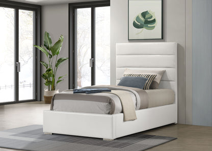 Felicity 53-inch Upholstered  Bed White