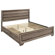 Kauffman Wood  Panel Bed Dark Cocoa