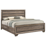 Kauffman Wood  Panel Bed Dark Cocoa