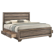 Kauffman Wood  Panel Bed Dark Cocoa