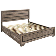 Kauffman Wood  Panel Bed Dark Cocoa